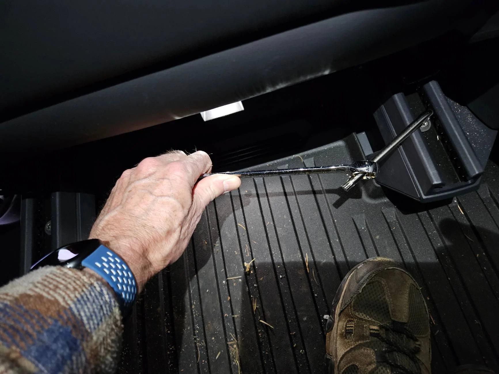 thumbnail image 2 of Under Seat Storage Boxes For Tesla Cybertruck 2024+ - Set Of 2 Hidden Organizer Trays 2 of 9