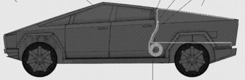 Tesla Cybertruck Folding rear seats (& center seat) confirmed in new Cybertruck patent! Points to possible pass through? 1640273936915