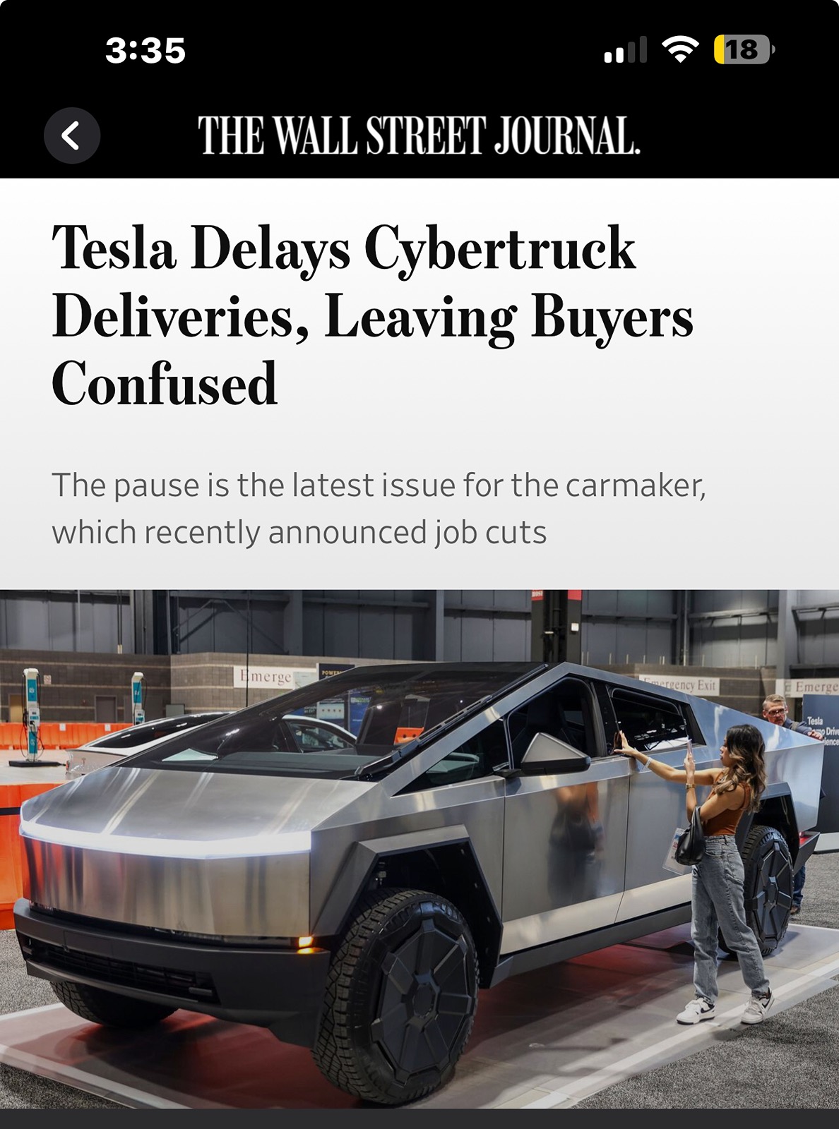 Tesla Cybertruck Early delivery of Foundation Series Cybertruck now available to long-term verified TSLA shareholder! 1713299884697-84