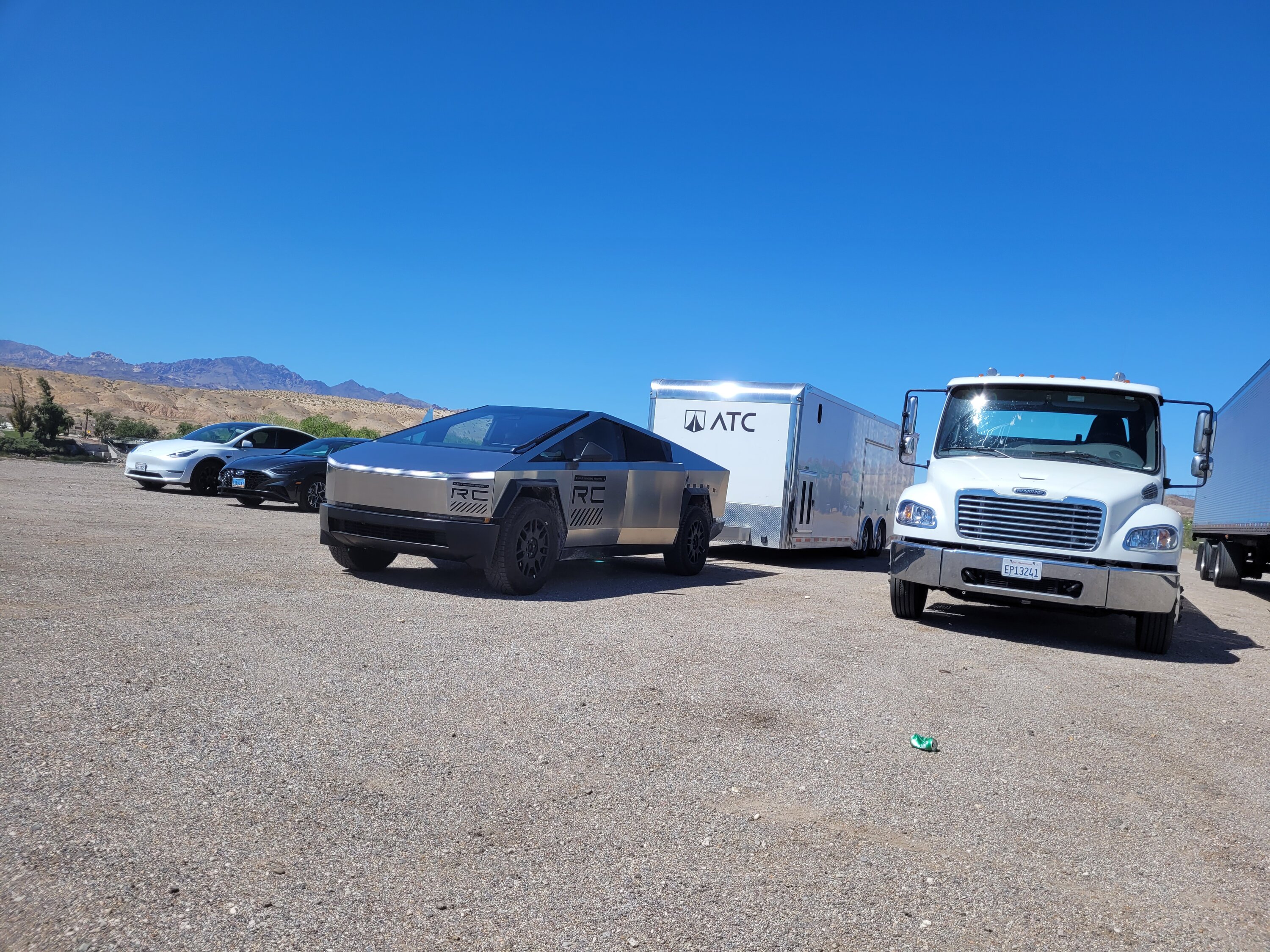 Tesla Cybertruck Why the Cybertruck is in Nevada = SAE J2807 Towing Test 20230906_140629