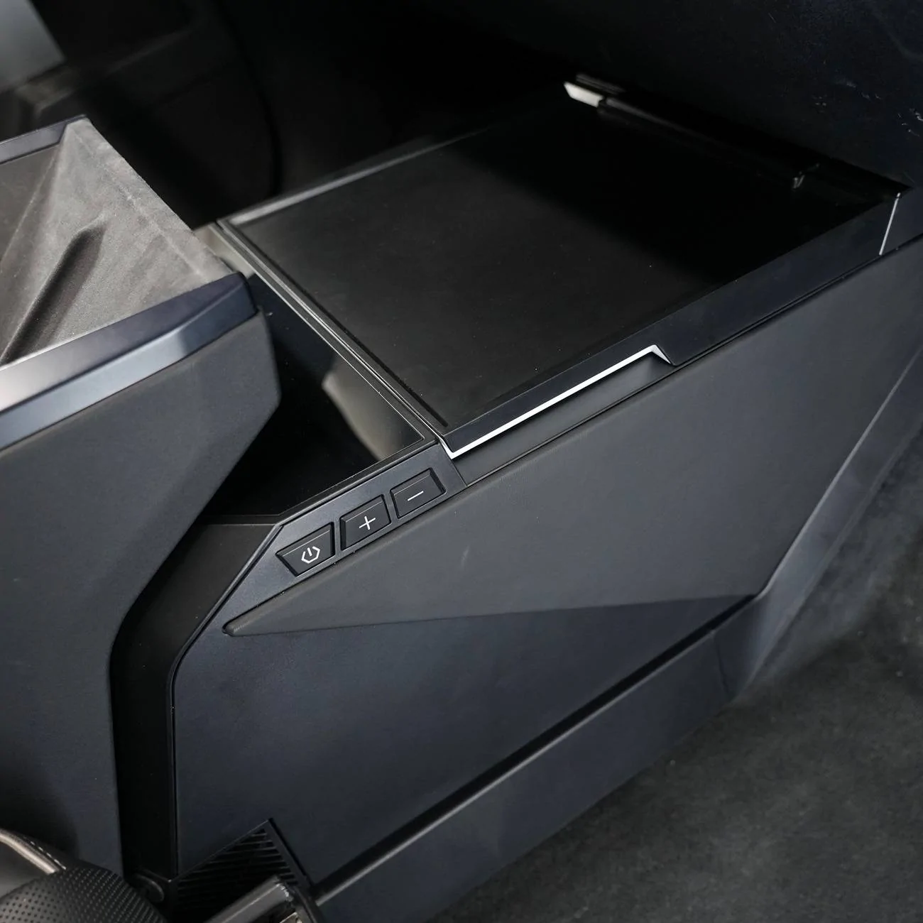 Tesla Cybertruck Cybertruck Center Console Compressor Cooler Installed! {filename}