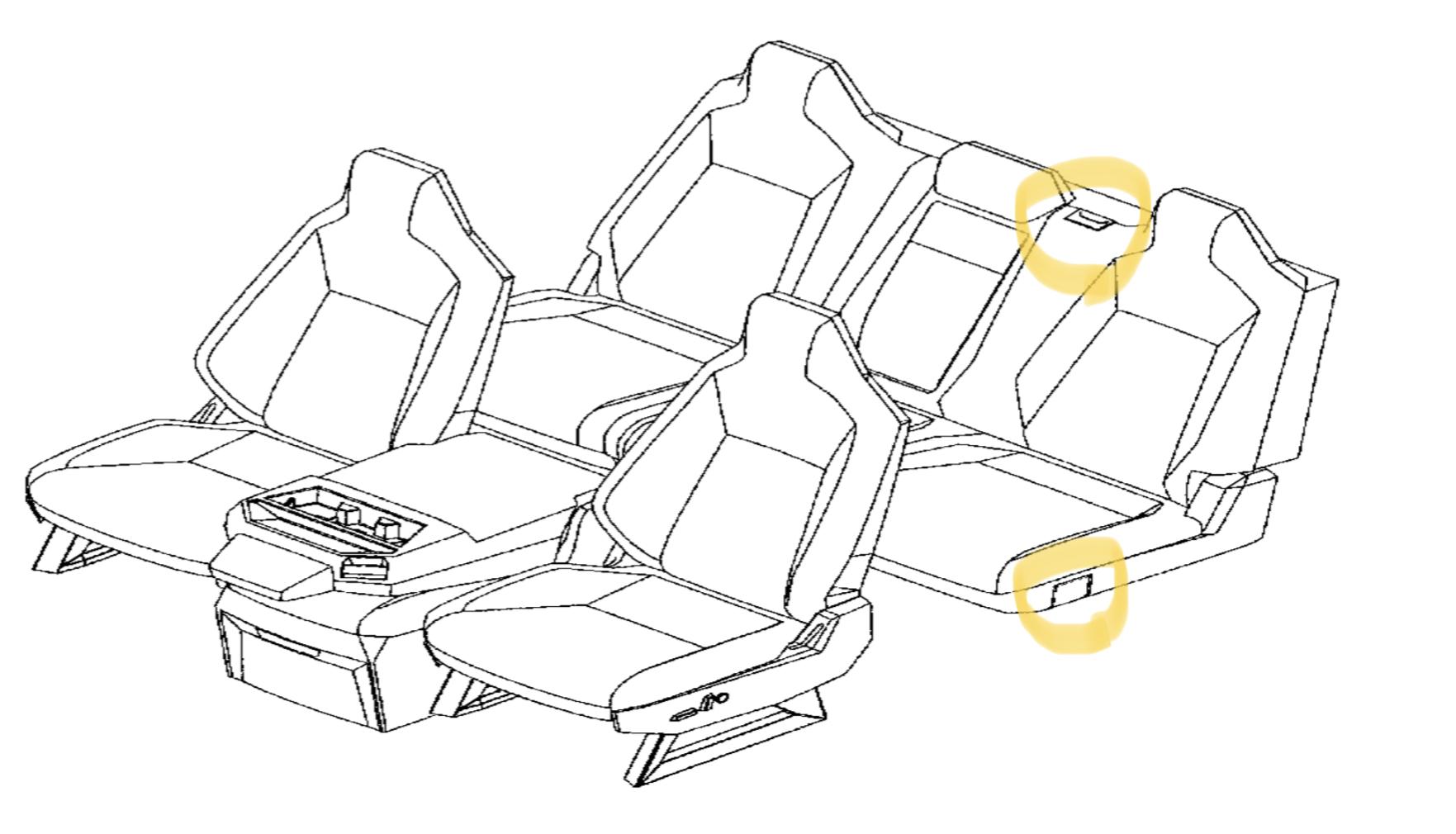 Tesla Cybertruck Folding rear seats (& center seat) confirmed in new Cybertruck patent! Points to possible pass through? A6C610AF-3B77-46F4-B994-59805FB59B1E