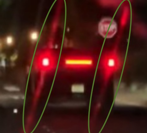 Tesla Cybertruck Digital camo Cybertruck in night time driving sighting [video] h89ty39-