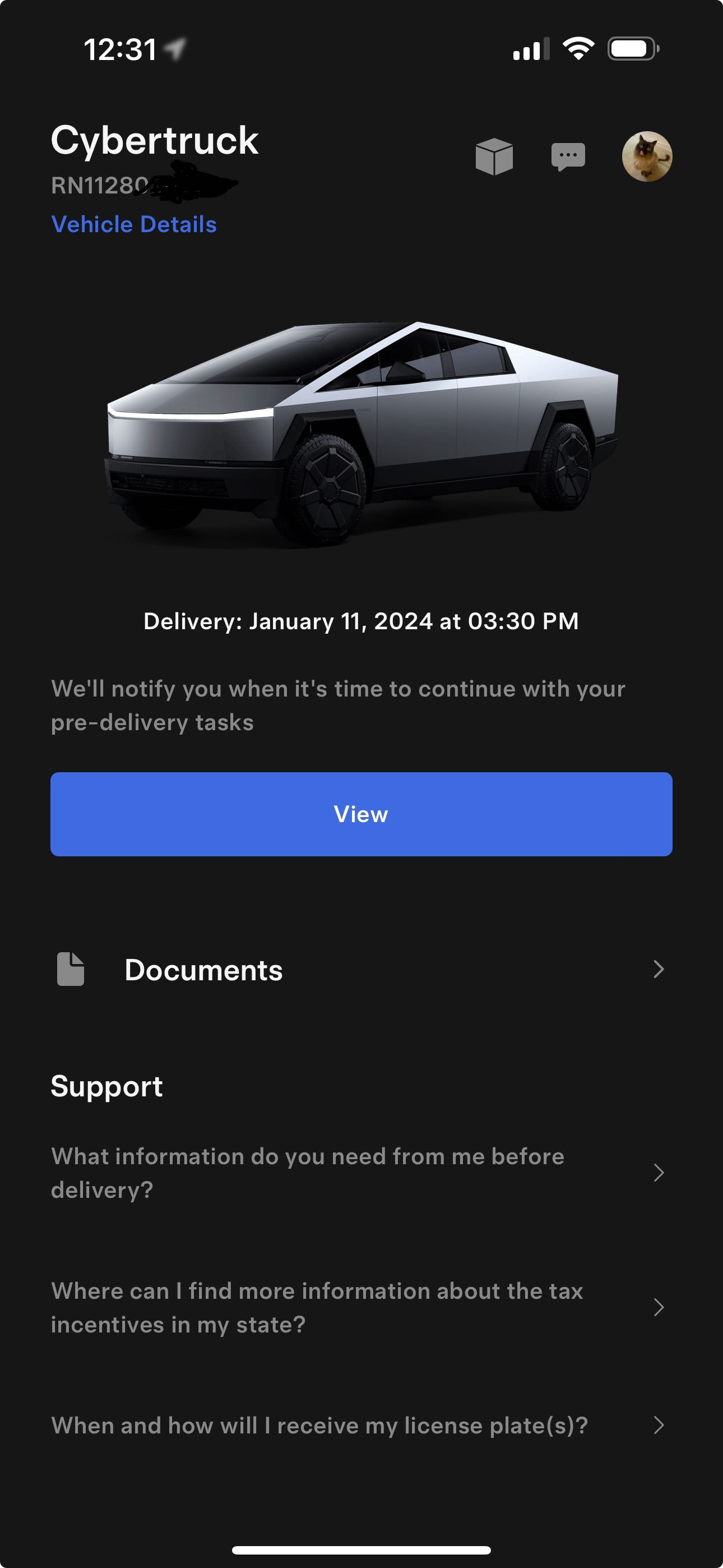 Tesla Cybertruck My Cybertruck is Delivered Today January 11!! (non-employee) 👍 First Impressions + Photos 📸 Image_20240111123328
