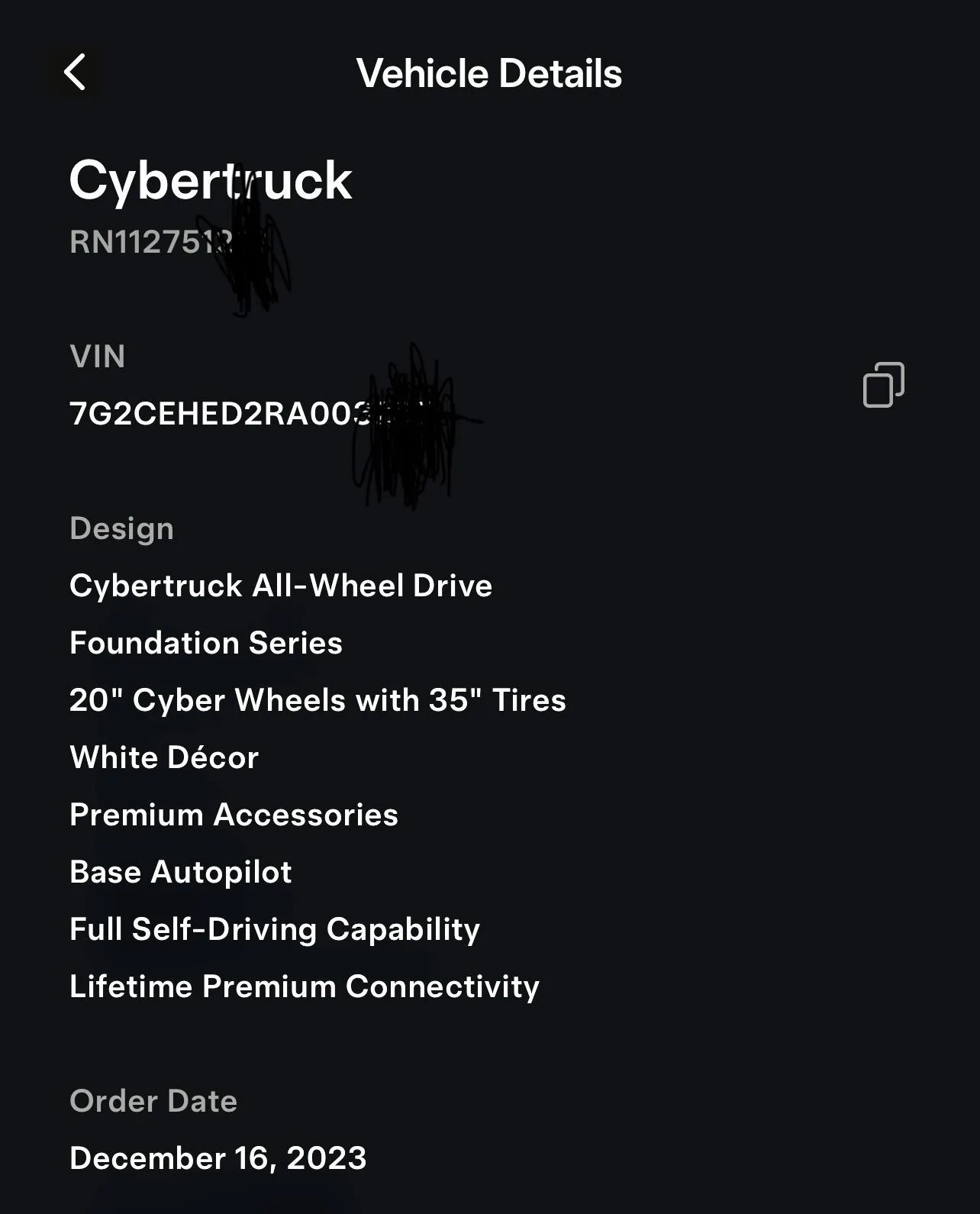 FIRST VIN ASSIGNED IN NJ | Tesla Cybertruck Forum - Cybertruck Owners Club