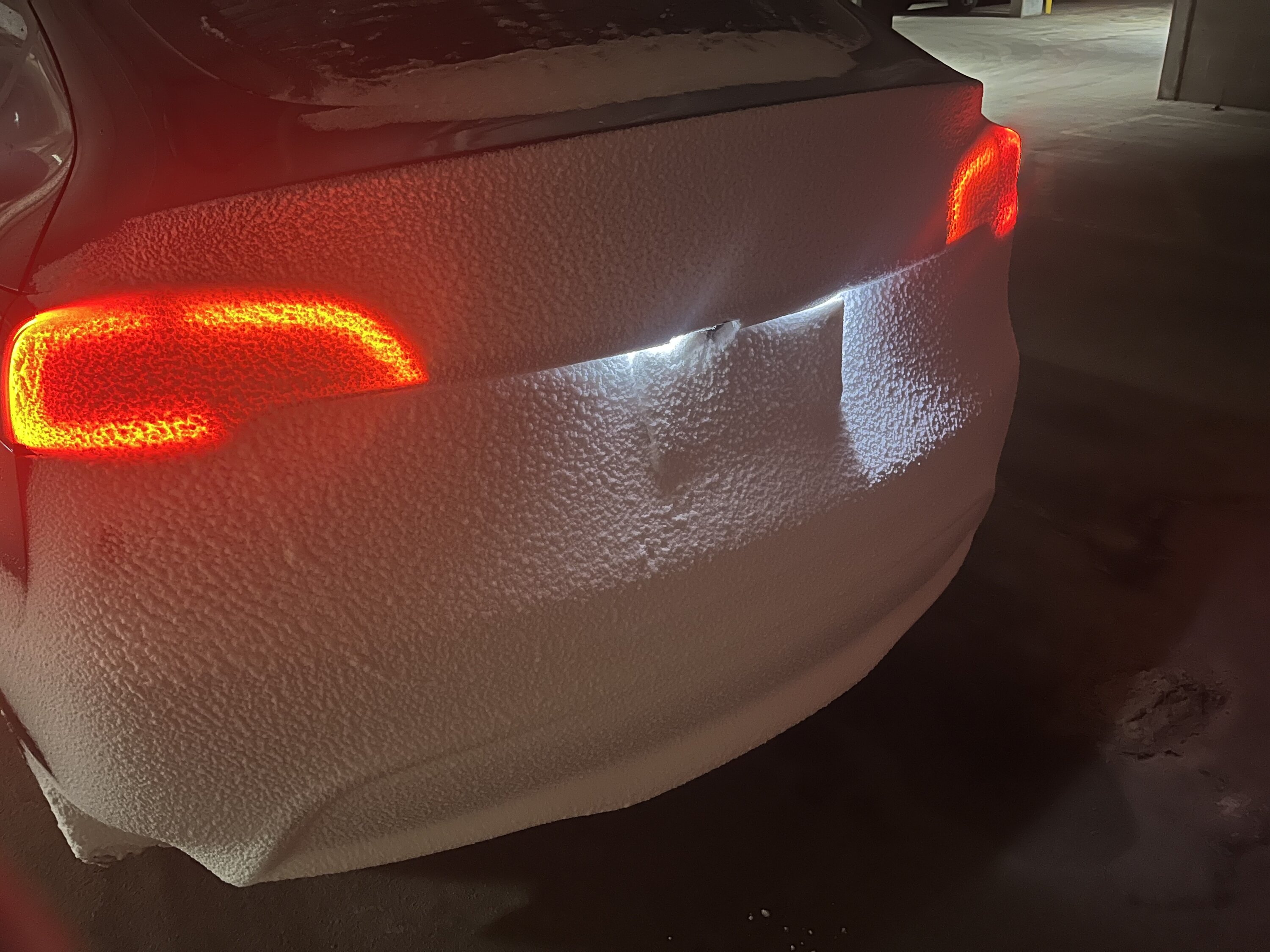Tesla Cybertruck Snow packed headlights - Jason Cammisa IMG_8902