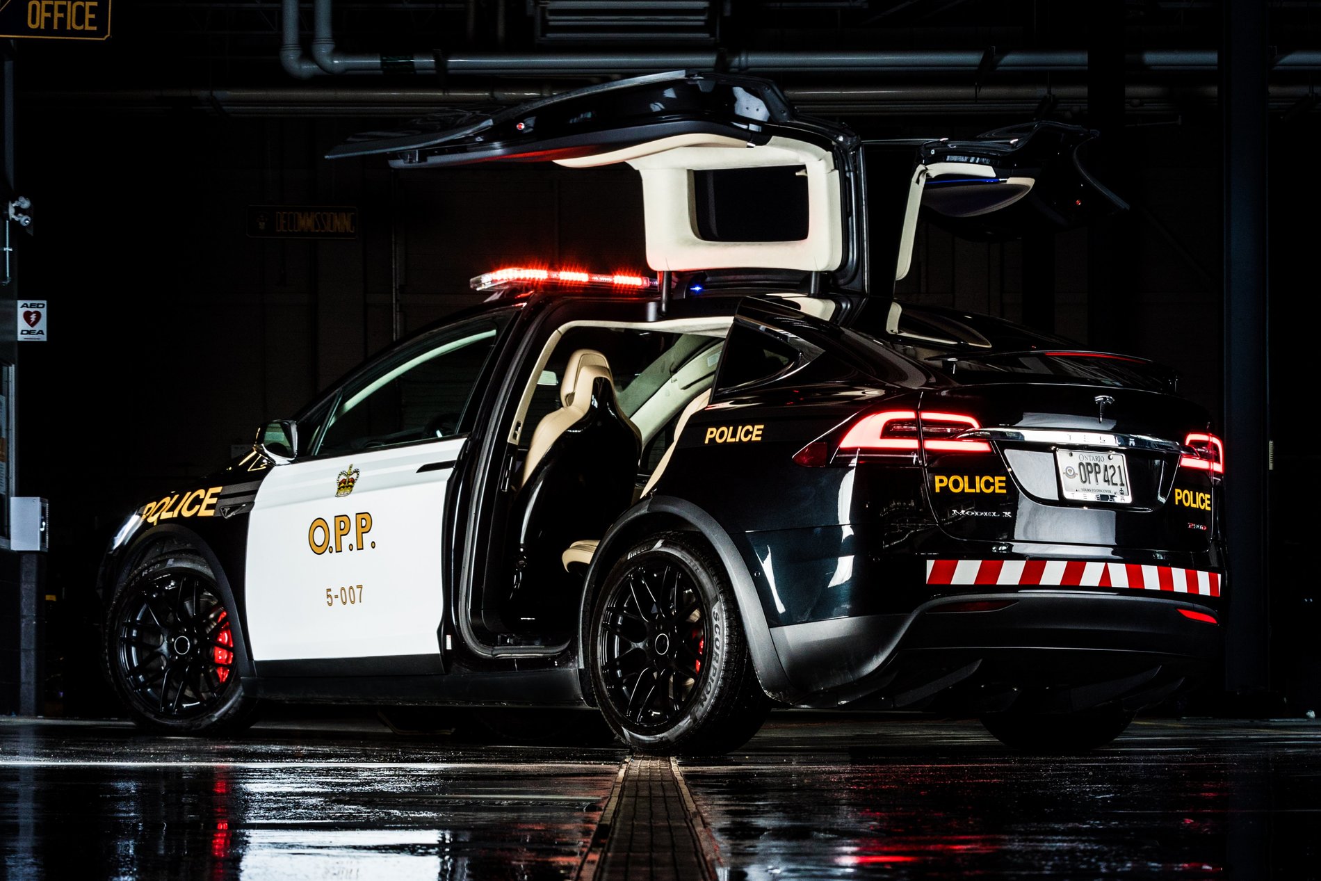 Tesla Cybertruck Ontario Police asks Musk to Suggest Cybertruck or Model X Police Vehicle Police Model X Ontarior Provincial Polic