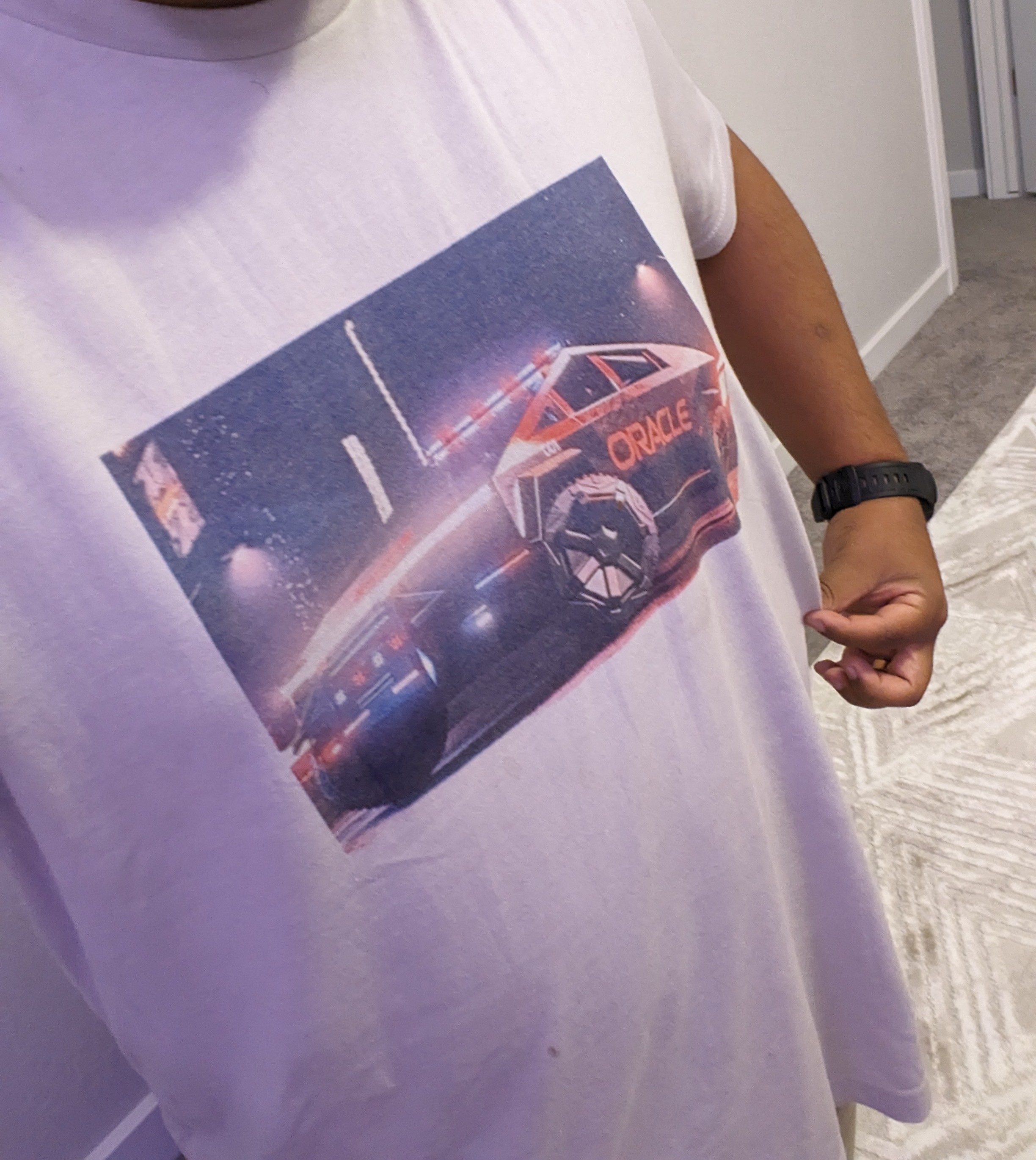 Tesla Cybertruck New shirt who dis PXL_20231015_230155514