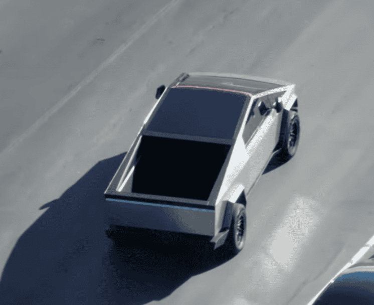 Tesla Cybertruck ? [Update: NOT Production Wiper] New Cybertruck design spied! Shortened front, no door handles, side mirrors, curved windshield glass! [Dec. 10] Screen Shot 2021-12-10 at 10.02.02 AM