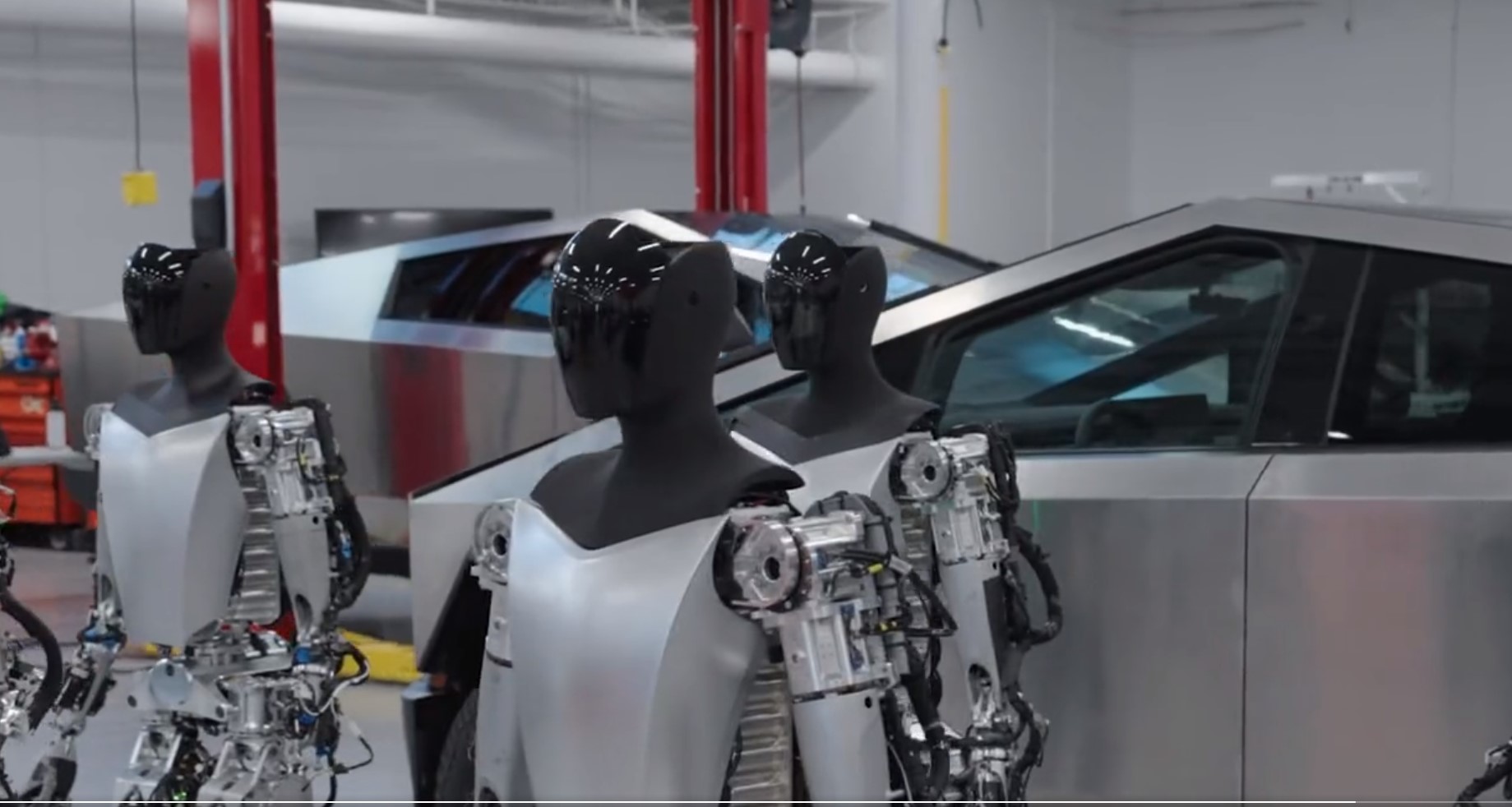 Tesla Cybertruck Multiply CTs in the Optimus Video. Screenshot 2023-05-16 222613