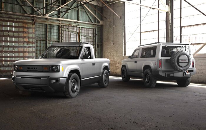 SLATE Truck Debuts as Modular Pickup & SUV. Priced Under $20K With Federal Incentive