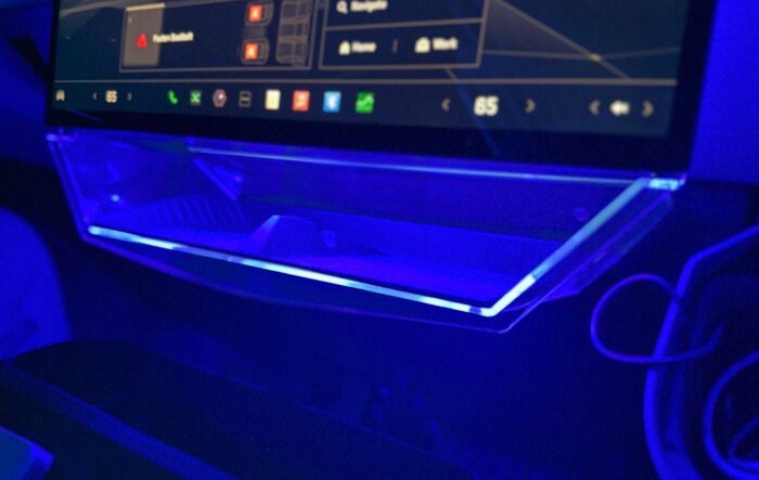 Clear storage tray lighting mod (under screen). Cheap, easy and fun.