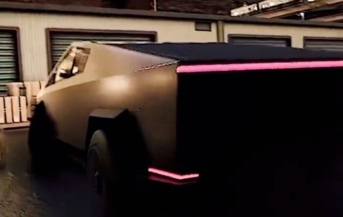 Video of Cybertruck in RWD track mode (CGI)