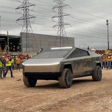 Cybertruck size comparisons against other vehicles Tesla Cybertruck — free download